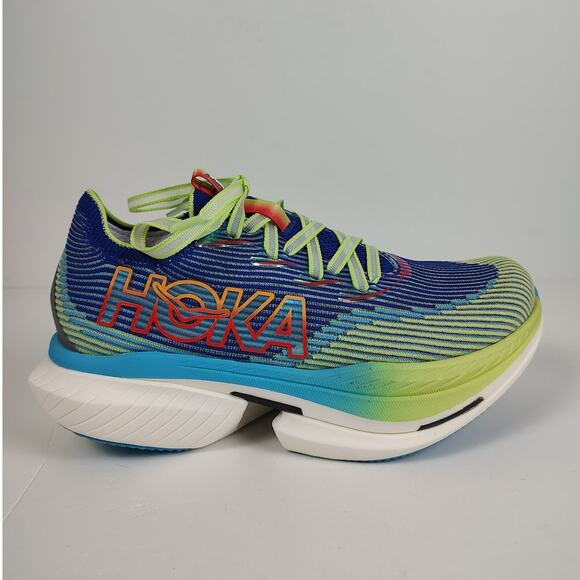 Hoka One One Cielo X1 Evening Sky/Lettuce athletic running shoes womens 7.5 - Picture 1 of 8